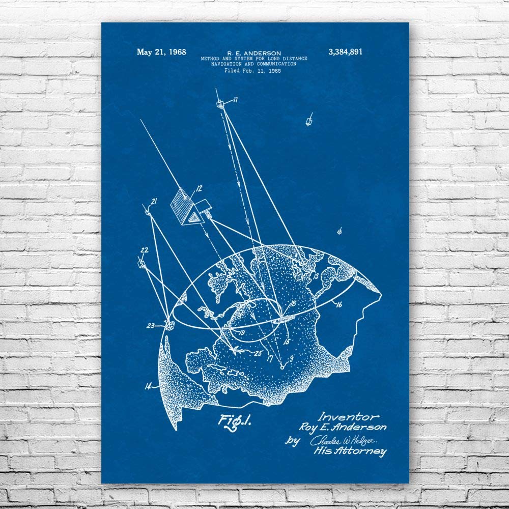 Amazon.com: GPS Navigation Satellite Poster Print, Telecom Gift
